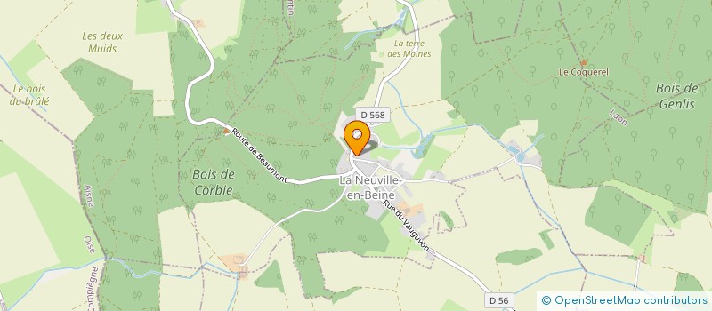 localisation de l'entreprise MONSIEUR LUDOVIC FOURNET à LA NEUVILLE-EN-BEINE