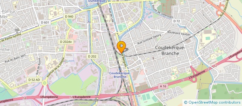 localisation de l'entreprise MONSIEUR LUDOVIC FOURNY  COUDEKERQUE-BRANCHE