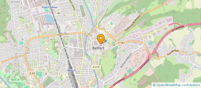 localisation de l'entreprise MONSIEUR LUDOVIC FRANCOIS  BELFORT