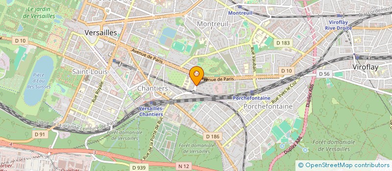localisation de l'entreprise MONSIEUR LUDOVIC FRANCOIS à VERSAILLES