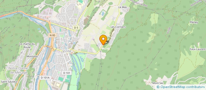 localisation de l'entreprise MONSIEUR LUDOVIC FRANCOIS  VIZILLE