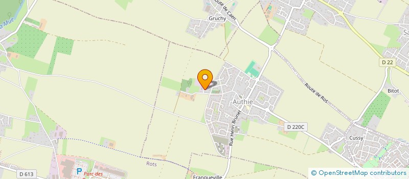 localisation de l'entreprise MONSIEUR LUDOVIC FRANCOIS  AUTHIE