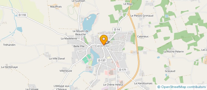localisation de l'entreprise MONSIEUR LUDOVIC FREYMANN à CARENTOIR