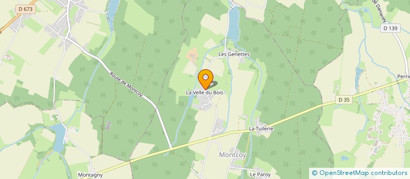 localisation de l'entreprise MONSIEUR LUDOVIC FROMONT  MONTCOY