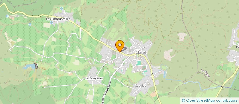 localisation de l'entreprise MONSIEUR LUDOVIC FRONTIER  CLARET