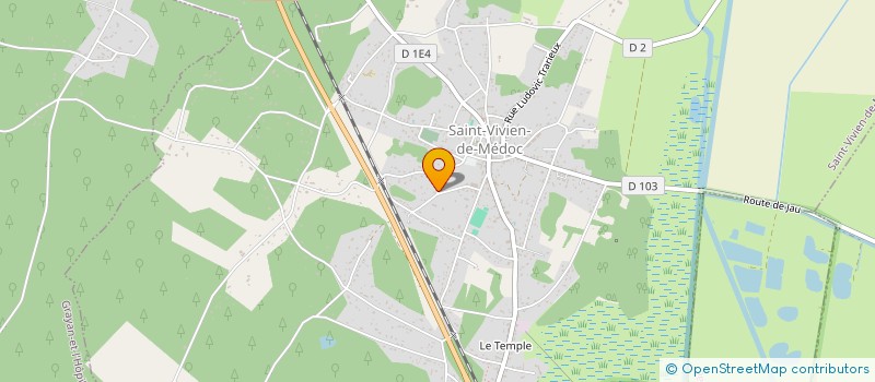 localisation de l'entreprise MONSIEUR LUDOVIC GABRIAC  SAINT-VIVIEN-DE-MEDOC