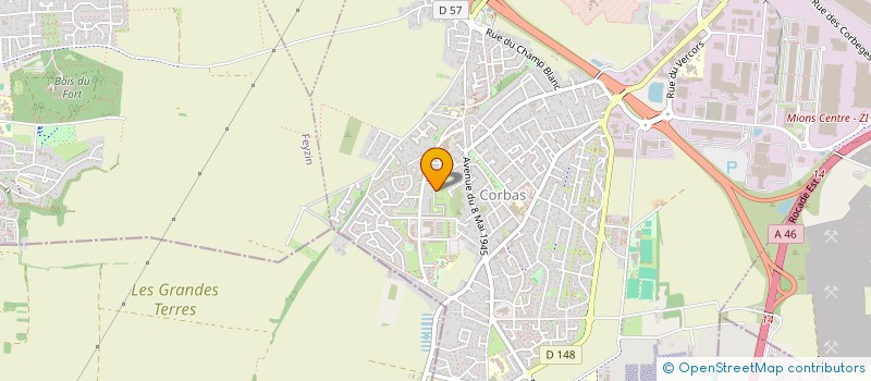 localisation de l'entreprise MONSIEUR LUDOVIC GAILLARD à CORBAS