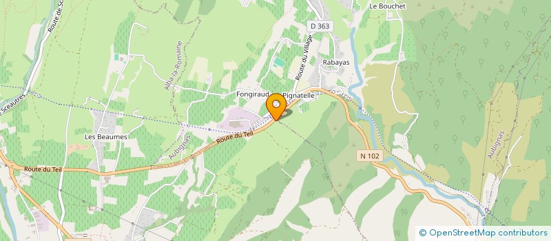 localisation de l'entreprise MONSIEUR LUDOVIC GAILLARD  ALBA-LA-ROMAINE