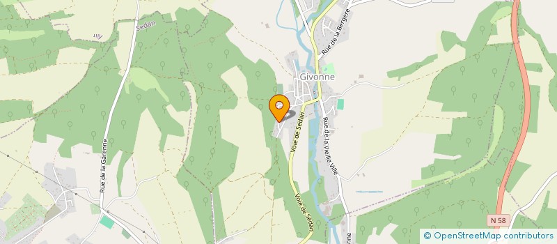 localisation de l'entreprise MONSIEUR LUDOVIC GALINOU  GIVONNE