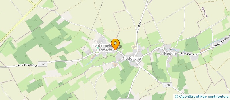 localisation de l'entreprise MONSIEUR LUDOVIC GALLET  FONTAINE-LES-HERMANS