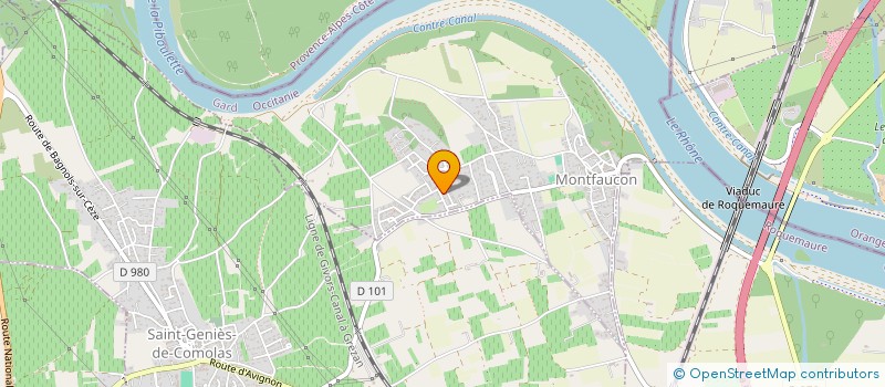 localisation de l'entreprise MONSIEUR LUDOVIC GALLIN  MONTFAUCON