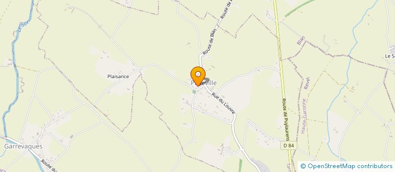 localisation de l'entreprise MONSIEUR LUDOVIC GALTIER  PALLEVILLE