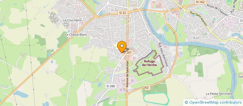 localisation de l'entreprise MONSIEUR LUDOVIC GANDON  CHATEAU-GONTIER-SUR-MAYENNE