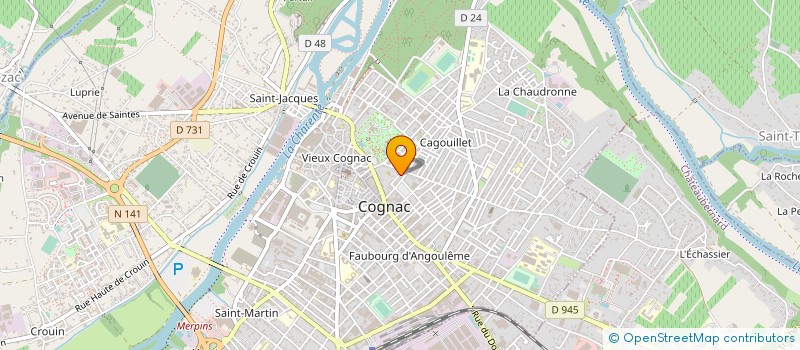 localisation de l'entreprise MONSIEUR LUDOVIC GARCIA à COGNAC
