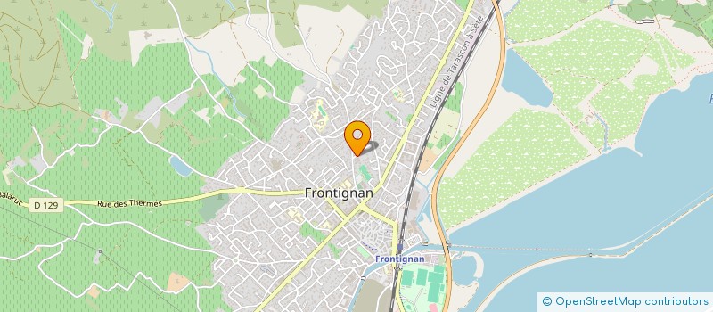 localisation de l'entreprise MONSIEUR LUDOVIC GARCIA à FRONTIGNAN