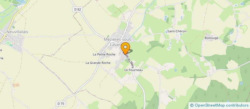 localisation de l'entreprise MONSIEUR LUDOVIC GARREAU  MEZIERES SOUS LAVARDIN