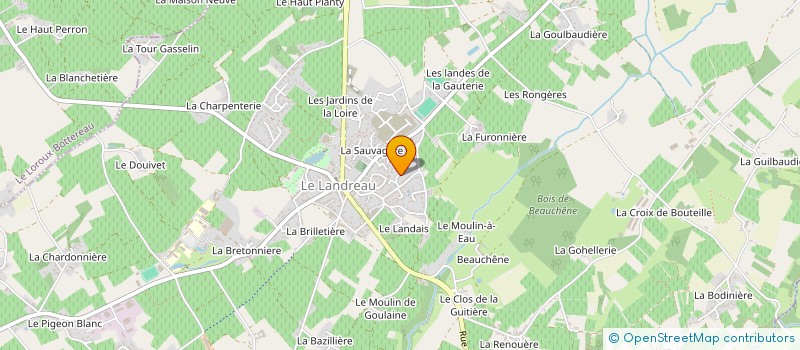 localisation de l'entreprise MONSIEUR LUDOVIC GAUDIN  LA REMAUDIERE