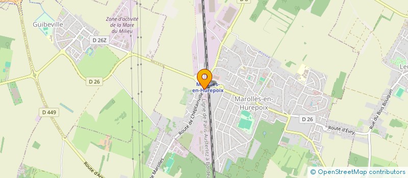 localisation de l'entreprise MONSIEUR LUDOVIC GAUDIN  MAROLLES-EN-HUREPOIX