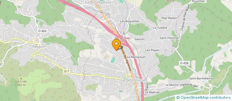 localisation de l'entreprise MONSIEUR LUDOVIC GAUDIN  LA DESTROUSSE