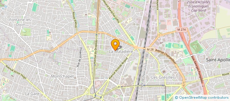 localisation de l'entreprise MONSIEUR LUDOVIC GAUDRY  DIJON