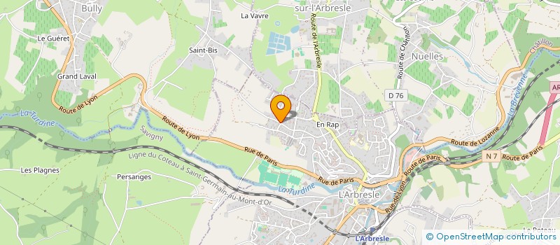 localisation de l'entreprise MONSIEUR LUDOVIC GAUTHEREAU  L'ARBRESLE