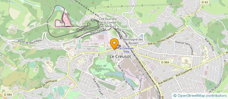 localisation de l'entreprise MONSIEUR LUDOVIC GAUTHERON à LE CREUSOT