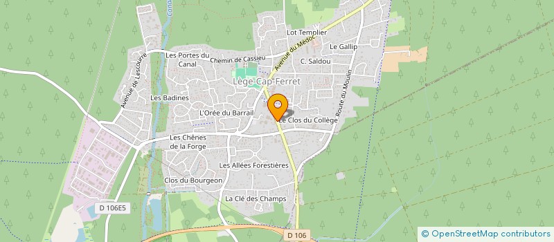 localisation de l'entreprise MONSIEUR LUDOVIC GAUTIER  LEGE-CAP-FERRET