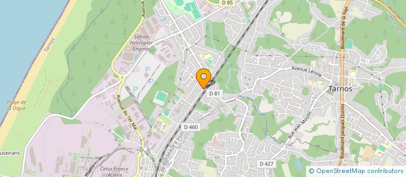 localisation de l'entreprise MONSIEUR LUDOVIC GAYON  TARNOS