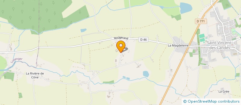 localisation de l'entreprise MONSIEUR LUDOVIC GEFFRIAUD  SAINT-VINCENT-DES-LANDES