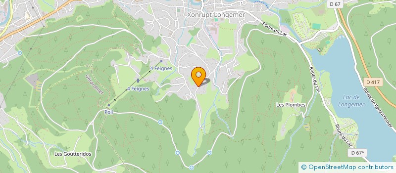 localisation de l'entreprise MONSIEUR LUDOVIC GEGOUT  XONRUPT-LONGEMER