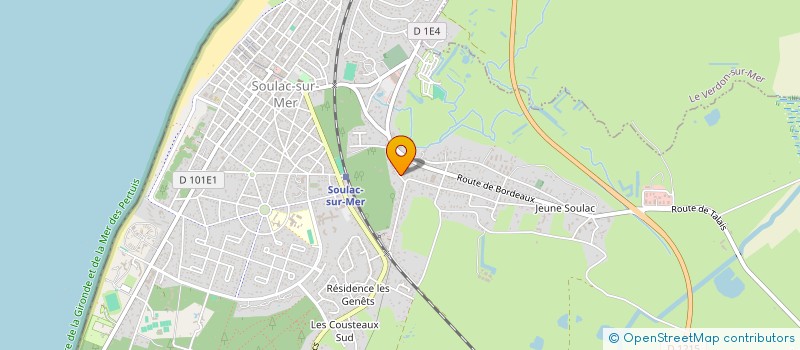 localisation de l'entreprise MONSIEUR LUDOVIC GENDROT  SOULAC-SUR-MER