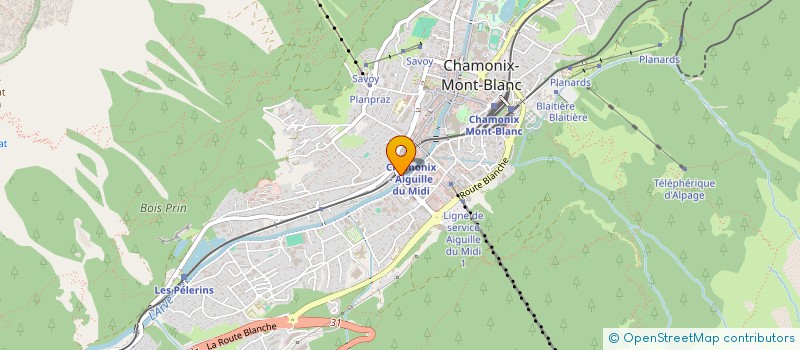 localisation de l'entreprise MONSIEUR LUDOVIC GENEST  CHAMONIX-MONT-BLANC