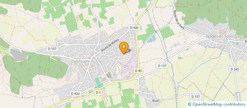 localisation de l'entreprise MONSIEUR LUDOVIC GENOYER  CALVISSON