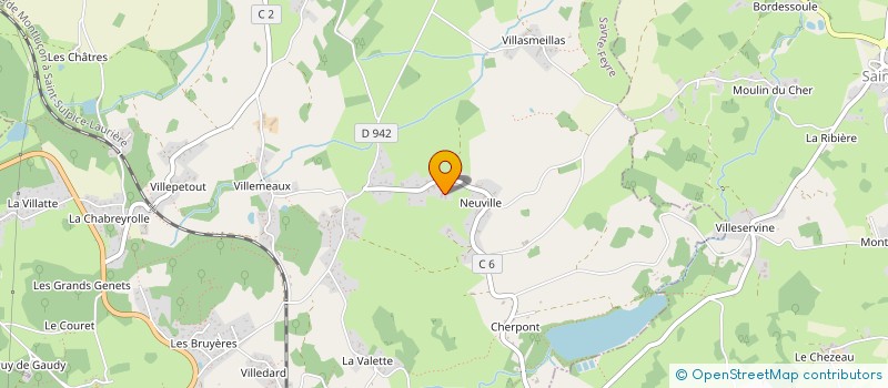 localisation de l'entreprise MONSIEUR LUDOVIC GENTY à SAINTE-FEYRE