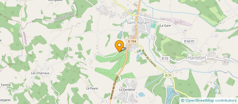 localisation de l'entreprise MONSIEUR LUDOVIC GERAL  HAUTEFORT