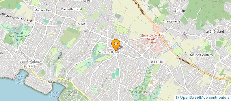 localisation de l'entreprise MONSIEUR LUDOVIC GERVRAUD  VAUX-SUR-MER