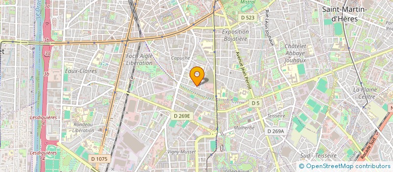 localisation de l'entreprise MONSIEUR LUDOVIC GHIOTTI  GRENOBLE