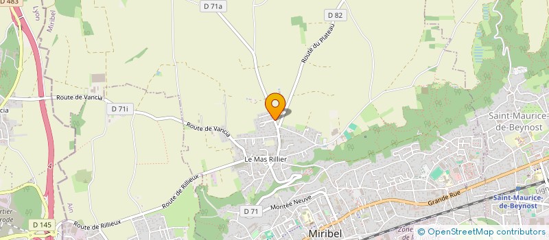 localisation de l'entreprise MONSIEUR LUDOVIC GINESTE à MIRIBEL