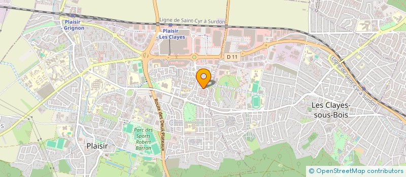 localisation de l'entreprise MONSIEUR LUDOVIC GIRARD  PLAISIR