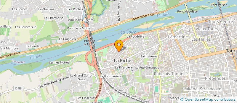 localisation de l'entreprise MONSIEUR LUDOVIC GIRAUD  LA RICHE