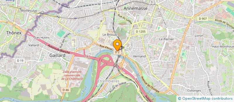 localisation de l'entreprise MONSIEUR LUDOVIC GIRAUD  ANNEMASSE