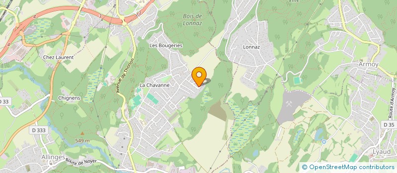 localisation de l'entreprise MONSIEUR LUDOVIC GIRIN  ALLINGES