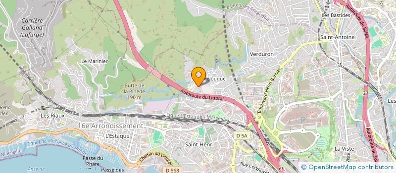 localisation de l'entreprise MONSIEUR LUDOVIC GIUSTI  MARSEILLE