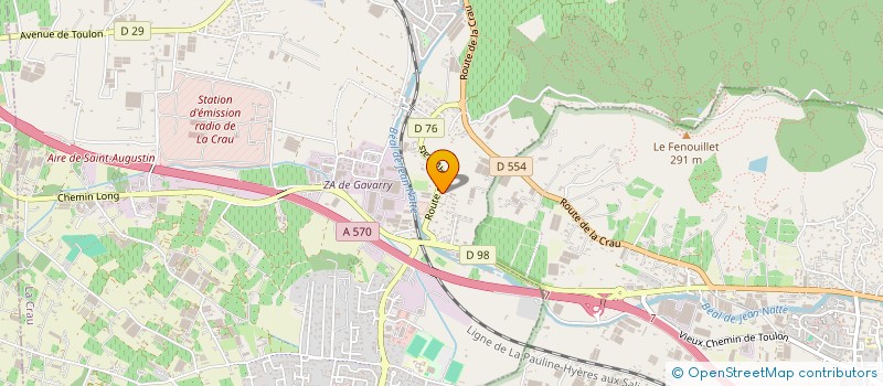 localisation de l'entreprise MONSIEUR LUDOVIC GORZERINO  LA CRAU