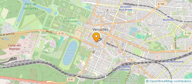 localisation de l'entreprise MONSIEUR LUDOVIC GRALAN à VERSAILLES