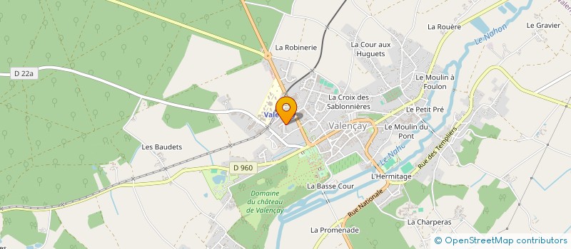 localisation de l'entreprise MONSIEUR LUDOVIC GRANDBOIS à VALENCAY