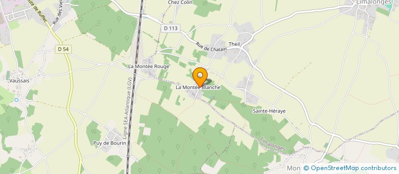 localisation de l'entreprise MONSIEUR LUDOVIC GRANDONT  LIMALONGES