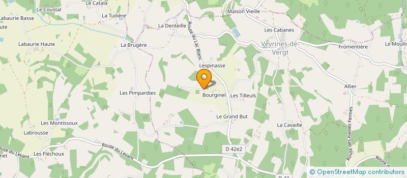 localisation de l'entreprise MONSIEUR LUDOVIC GRANGER à VEYRINES-DE-VERGT