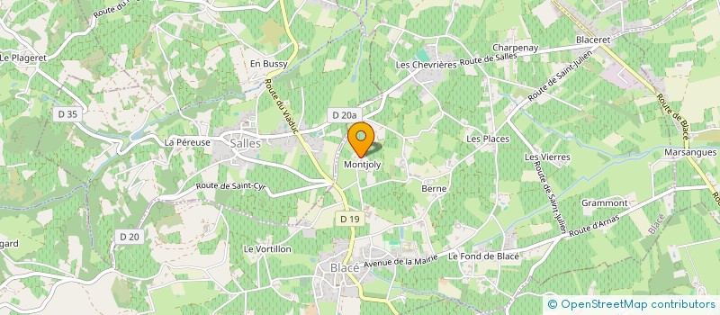 localisation de l'entreprise MONSIEUR LUDOVIC GRIGY  BLACE