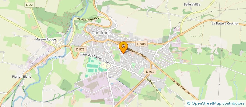 localisation de l'entreprise MONSIEUR LUDOVIC GRIHARD à DOMFRONT-EN-POIRAIE